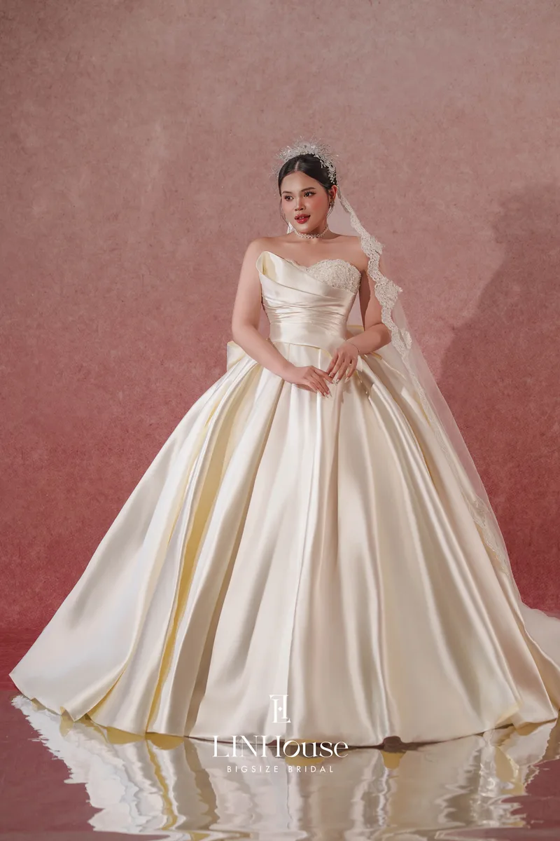 AMARA - Satin Ball Gown