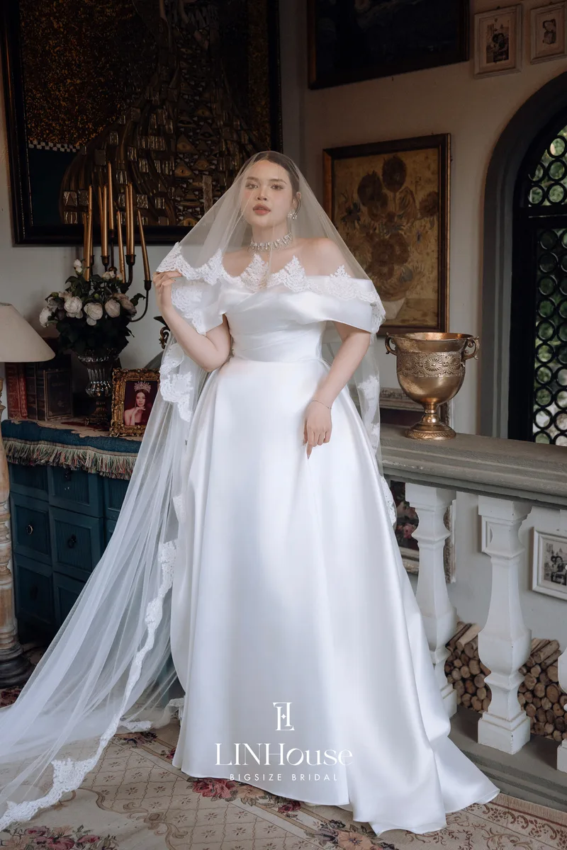 LORÉANE - Satin A-Line