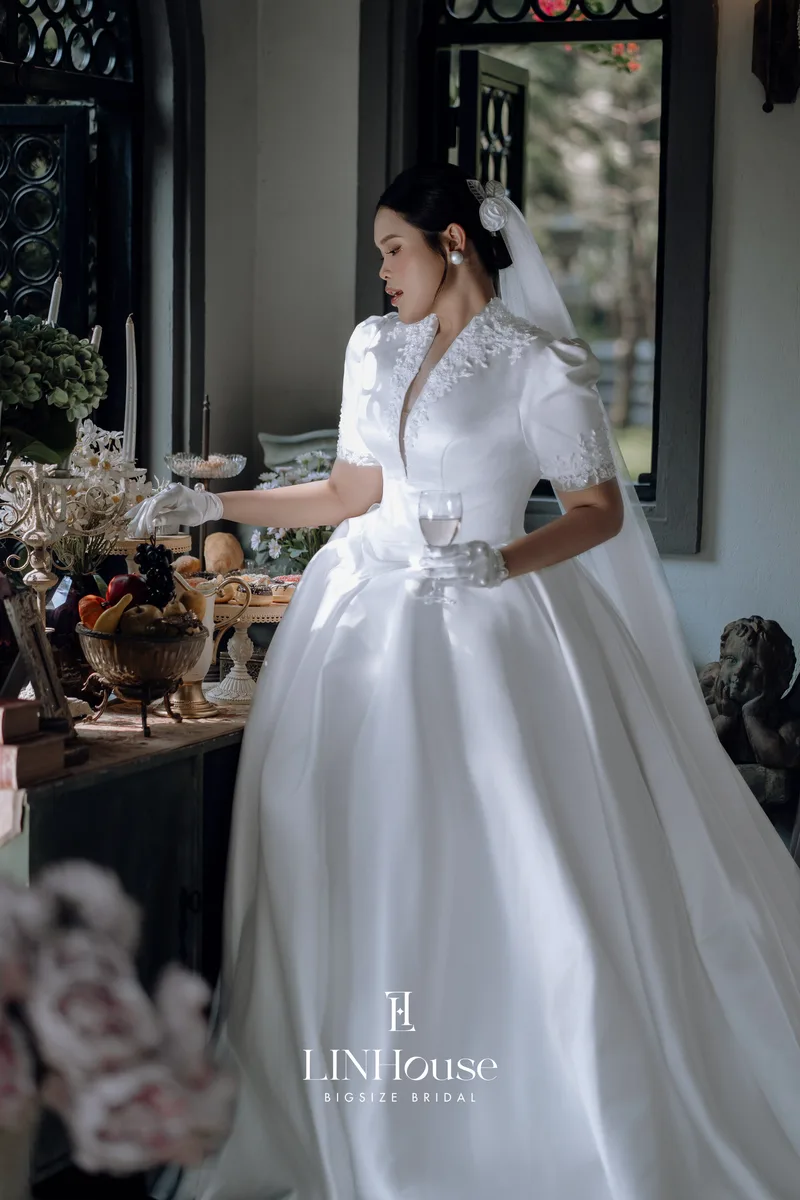 ODELIA - Satin Ball Gown