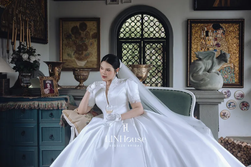 ODELIA - Satin Ball Gown