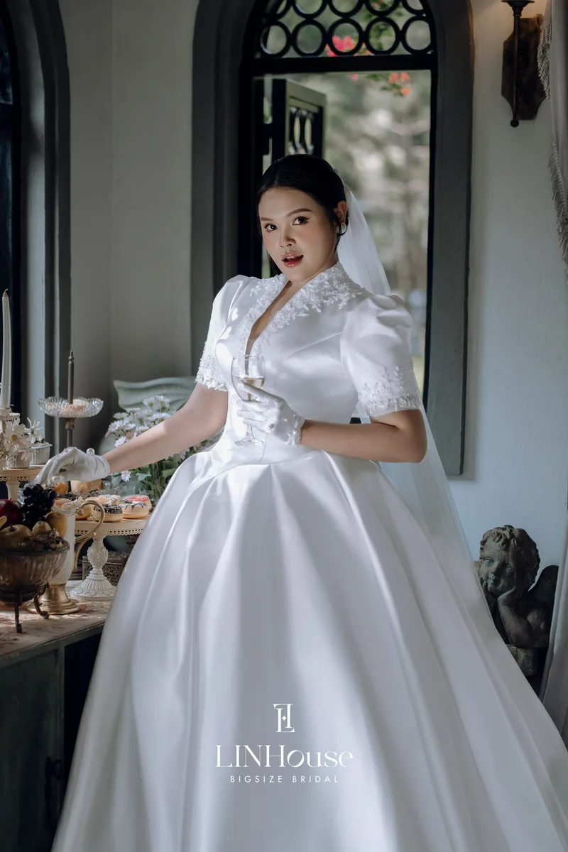 ODELIA - Satin Ball Gown