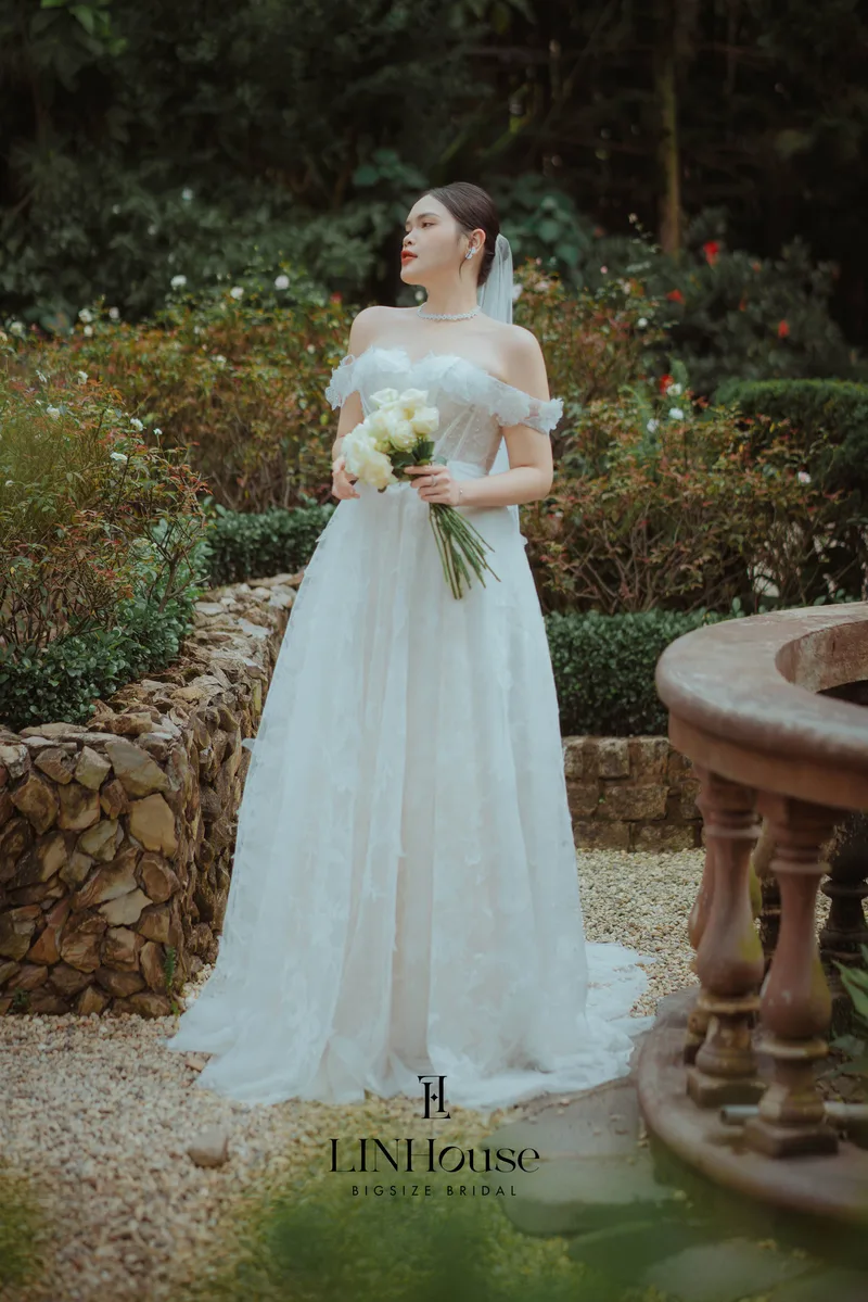 LORINE - Lace, Tulle A-Line - image 4