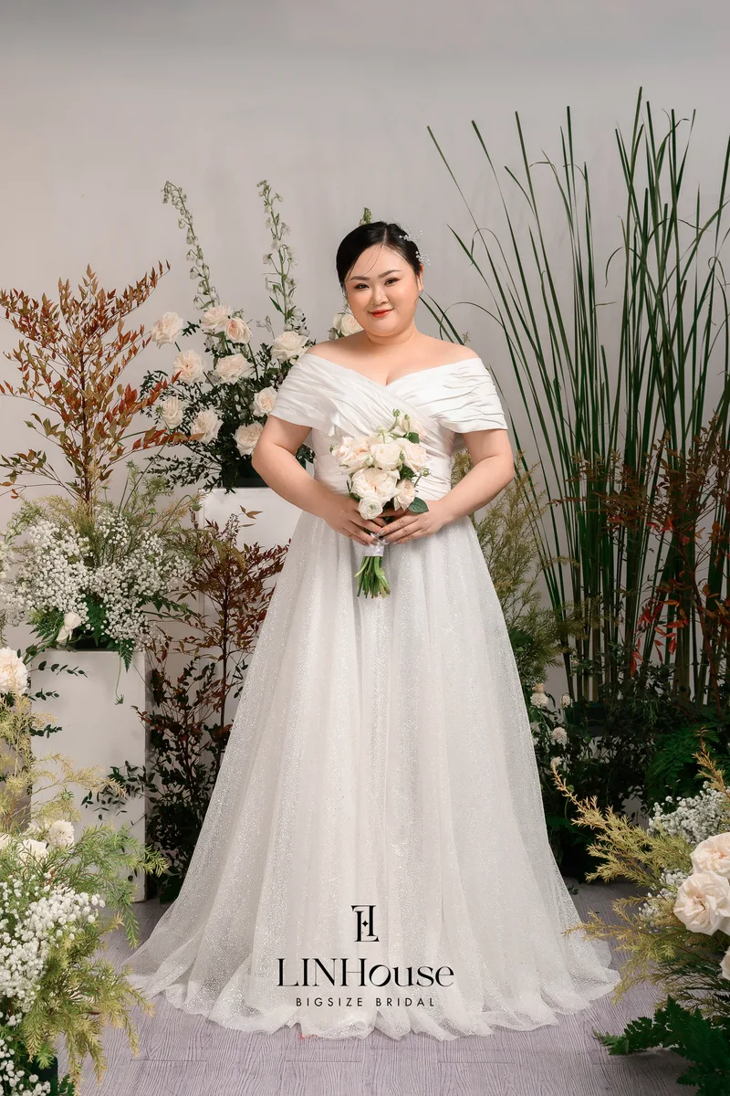 ELOISE - Sparkling, Satin A-Line